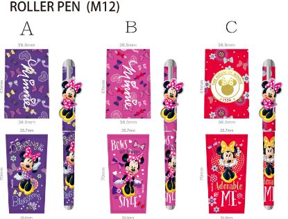 Picture of Disney Minnie Roller Refillable pen Red and purple