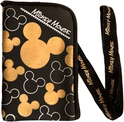 Picture of Disney Mickey Mouse Lanyard ID Holders with Coin Purse Gold 