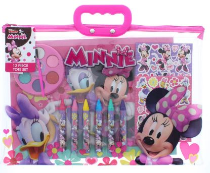 Picture of Disney Minnie And Daisy 12 Pcs Stationery in Zipper Tote Set