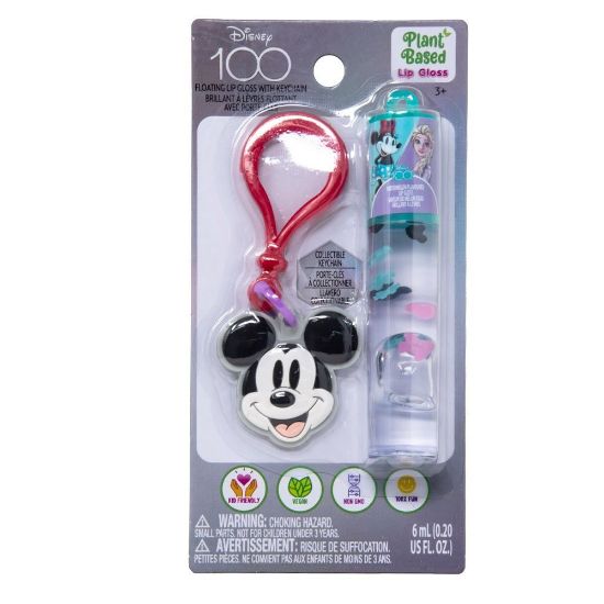 Picture of Disney 100th Lip Gloss With Mickey Mouse Key Chain On A Card