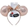 Picture of Disney Minnie Mouse Sequin Rose Gold Mouse Ears Bow Headband