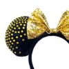 Picture of Disney Minnie Ears Headband With Rhinestones Black With Gold