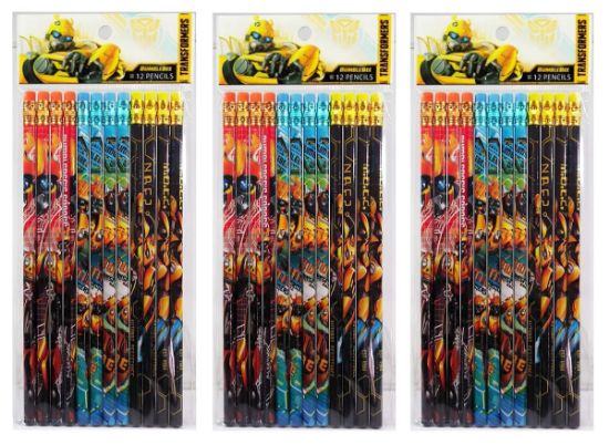 Picture of Disney Transformers Bumble Bee Wooden Pencil 12 Count Pack Wholesale