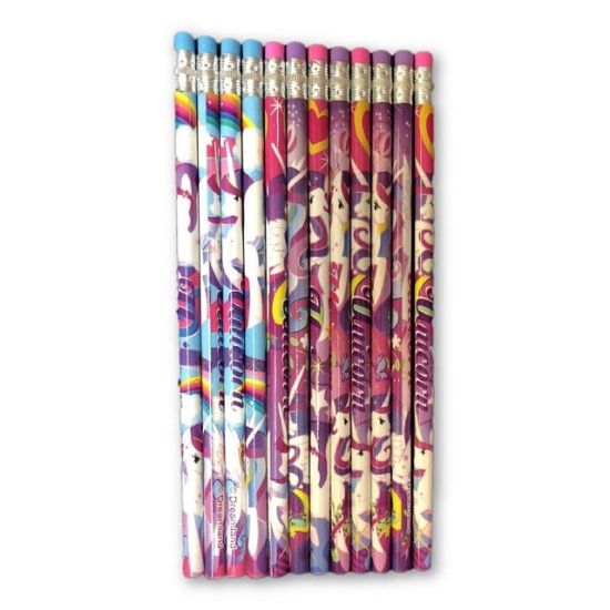 Picture of Unicorn Wood Pencils 12 Count Pack - Wholesale