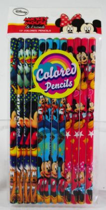 Picture of Disney Mickey Mouse And Friends Wood Colored Pencils 12 Count Pack