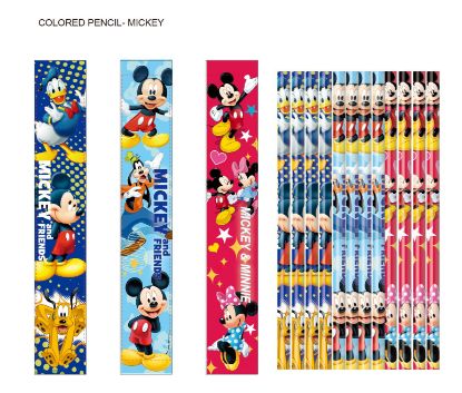 Picture of Disney Mickey Minnie Goofy Wood Colored Pencils 12 Count Pack