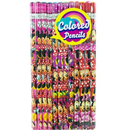 Picture of Disney Minnie Mouse Wood Colored Pencils 12 Count Pack