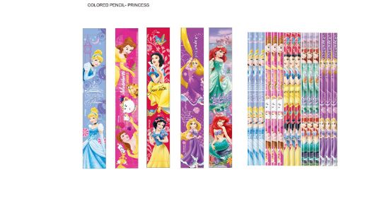 Picture of Disney Princess Style Colored Pencils 12 Count Pack