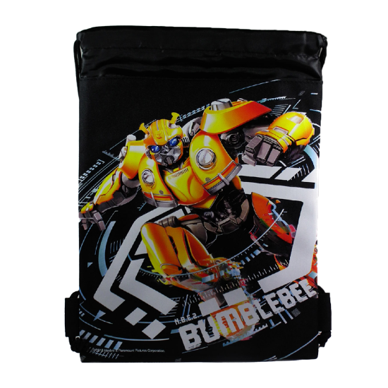 Picture of Transformers Bumble Bee Drawstring Backpack Black - Wholesale