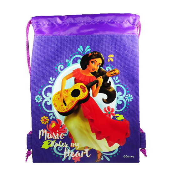 Picture of Disney Elena of Avalor Drawstring Backpack Purple - Wholesale