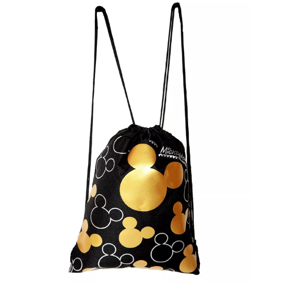 Picture of Disney Mickey Mouse Drawstring Backpack Gold Black Color