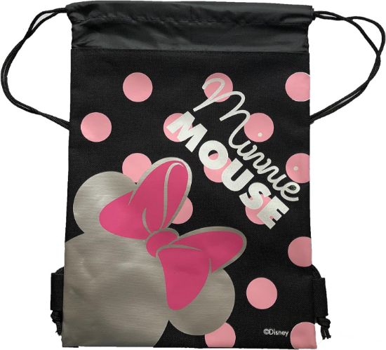 Picture of Disney Minnie Mouse Drawstring Backpack - Black & Pink