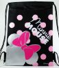 Picture of Disney Minnie Mouse Drawstring Backpack - Black & Pink