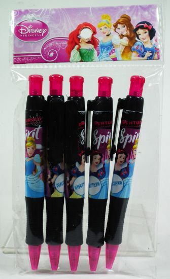 Picture of Disney Princess Retractable Pens 5Pc Pack - Wholesale