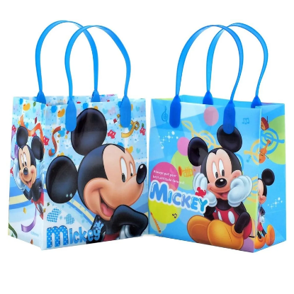 Picture of Disney Mickey Mouse Blue Small Goodie Bag Gift Bags 6 Inch - Wholesale