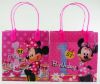 Picture of Disney Minnie Mouse 1st Birthday Reusable Small Goodie Bag 6 Inch Pink