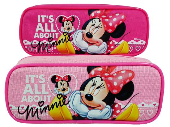 Picture of Disney Minnie Mouse Cloth Pencil Pouch 1 Zipper Pink - Wholesale