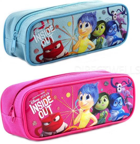 Picture of Disney Inside Out Pencil Case Cloth Pencil Pouch 1 Zipper Pink & Blue