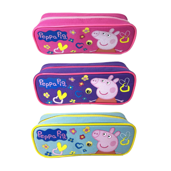 Picture of Peppa Pig Cloth Pencil Pouch 1 Zipper 3 Colors