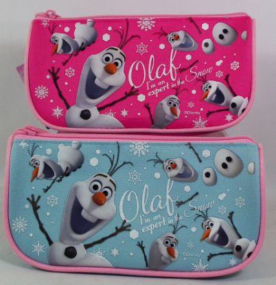 Picture of Disney Frozen II Olaf Character Single Zipper Triangle Pencil Pouch - Wholesale