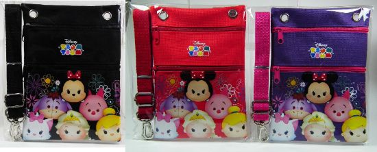 Picture of Disney Tsum Tsum Small Cross-Body Bag Passport Bag With Lanyard