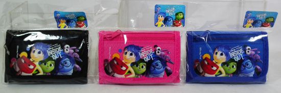 Picture of Disney Inside Out Trifold Wallet Blue Black And Pink