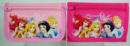 Picture of Disney Princess Style Canvas Pink Trifold Wallet - Wholesale