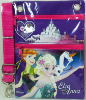 Picture of Disney Frozen II Elsa And Anna Small Cross-Body Bag Passport Bag With Lanyard Pink And Purple