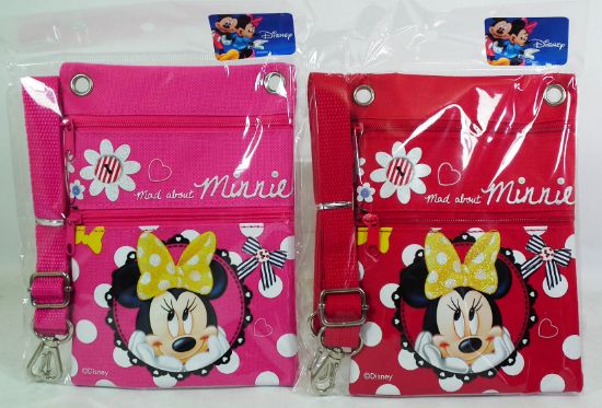 Picture of Disney Minnie Mouse Small Cross-Body Bag Passport Bag With Lanyard