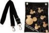 Picture of Disney Mickey Mouse Gold And Black Small Cross-Body Bag Passport Bag With Lanyard