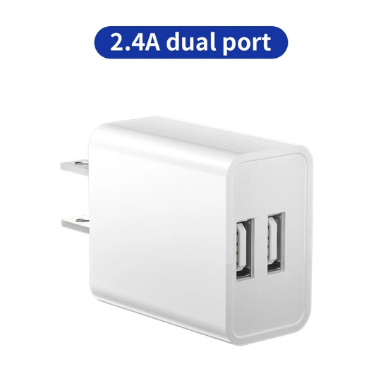 Picture of USA Angel TE-705 12W Dual USB Port 2.4A 5V Wall Charger