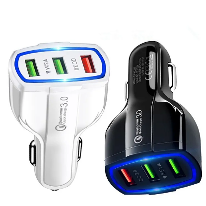 Picture of USA Angel YY-3U QC3.0 USB-A 3 Ports Phone Car Charger 15W