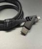 Picture of USA Angel MTW-B1M41 Black 1M Long 4 IN 1 Flat Braided Cable