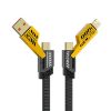 Picture of USA Angel MTW-Y1M41 Yellow 1M Long 4 IN 1 Flat Braided Cable